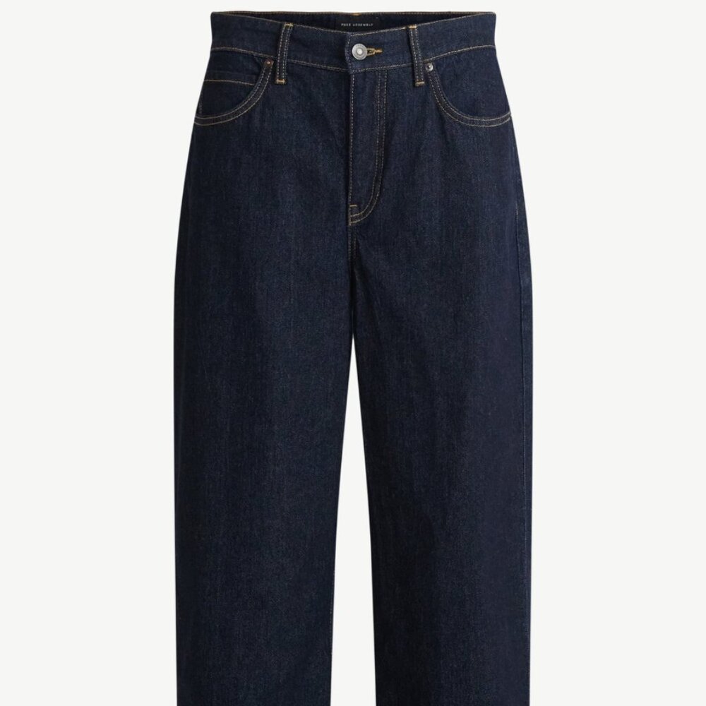 Free Assembly Women's  Barrel Leg Jeans, 26.5" Inseam, Size 0 High Waist 30"
